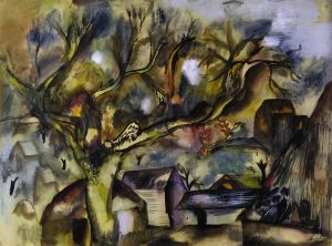 Farm piece, evening