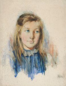 The girl with flaxen hair