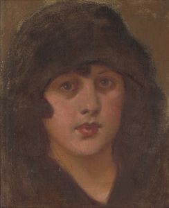 Lady in a black hat