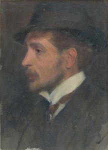 Self-Portrait from Profile in a Hat