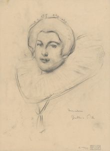 A study of a woman’s head according to a miniature in the PITTI gallery