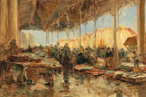 The fish market in Venice