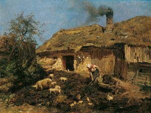 Arbeit am Bauernhof