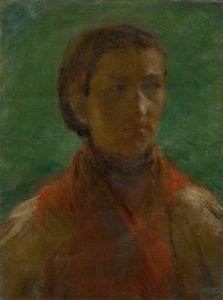 Girl in a red dress