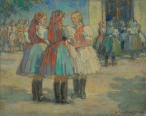 Girls in traditional costume