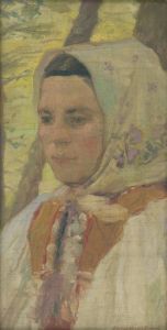 Head of a Seated Girl