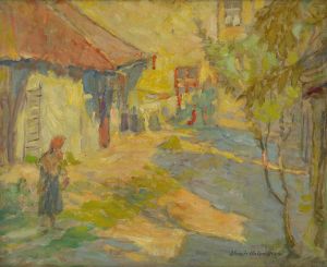 In the yard