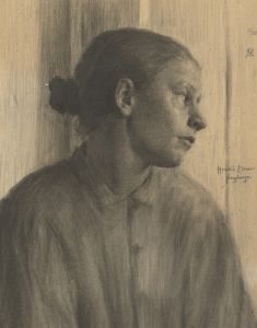Study of a Woman’s Head in Profile