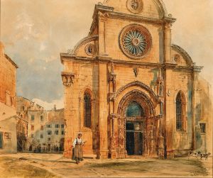 The cathedral of Sebenico  in Dalmatia