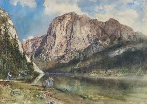 Altaussee Lake and Face of Mount Trissel