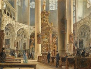 Interior Of The Franciscan Church, Salzburg