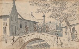 A Bridge over a Canal in Winschoten