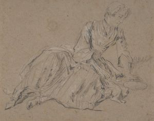 Woman Seated on the Ground