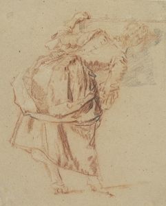 A Young Woman Looking in a Mirror