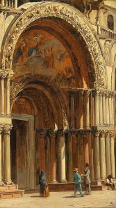 Venice, the Entrance to St Mark’s Basilica