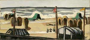 Grauer Strand