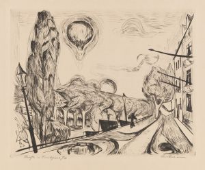 Landschaft mit Ballon