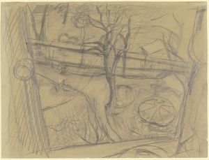 View of a Garden from a Window