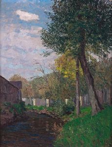 Bachbett im Herbst
