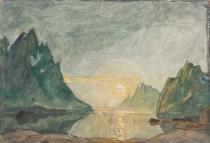 Midnight Sun. Study from North Norway