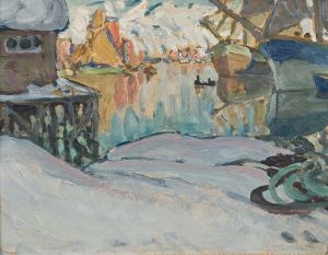 From Svolvaer Harbour. Study from Lofoten