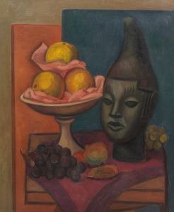 Still life with Benin Head