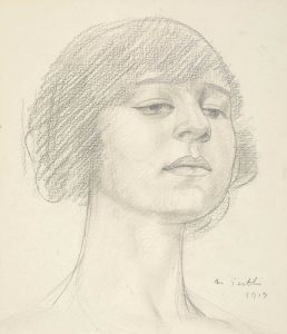 Head of Dora Carrington