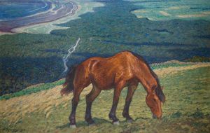 Grazing Horse