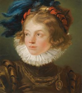 A Young Boy In The Costume Of A Page