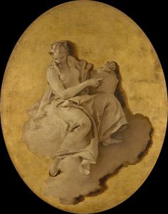 Allegorical Figure of a Woman with a Shield or a Mirror