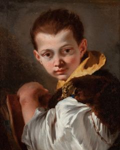 Boy Holding a Book