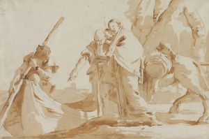 Flight into Egypt: The Embarkment of the Holy Family