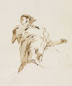 Male Figure Seen from Below