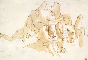 A Group of Punchinelli Seated
