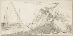 Battle by the Sea Coast
