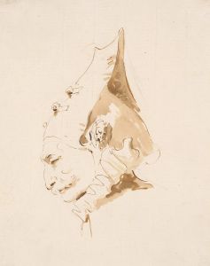 Head of a Man in Profile to the Left