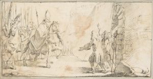 Reception of a Bishop Leading an Army at a City Gate