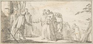 Reception of Monks at a City Gate