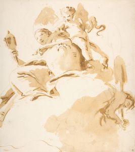 Seated Woman with a Winged Putto