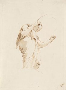 Standing Woman Holding a Hoop