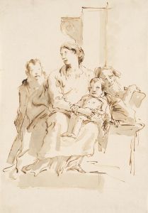 The Holy Family with Saint John