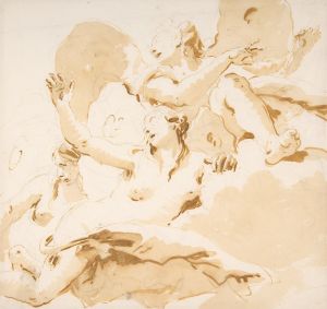 Three Winged Female Figures