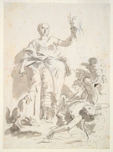 Study for the fresco Industry Triumphing over Idleness, at the Villa Lochi al Biron