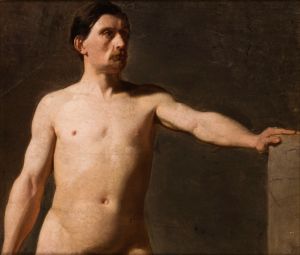 Male nude – torso of a male figure