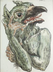 Devil with a bird’s head