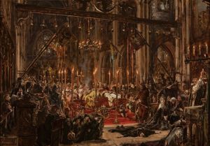 Defeat at Legnica, from the series “History of Civilization in Poland”