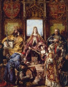 Founding of the Academy, 1361–1399–1400 AD, from the series “History of Civilization in Poland”
