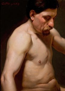 Male semi-nude