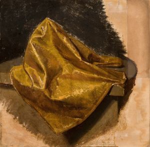 Golden fabric, study for men’s attire