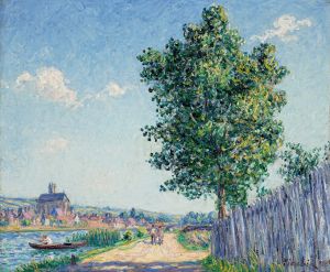 Le peuplier, effet de soleil, Villeneuve-sur-Yonne
